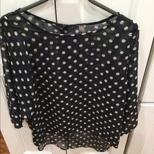 Polka dot blouse